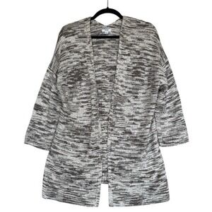 J Jill Purejill Cardigan‎ Women's XS Brown Variegated Marled Open Knit Sweater